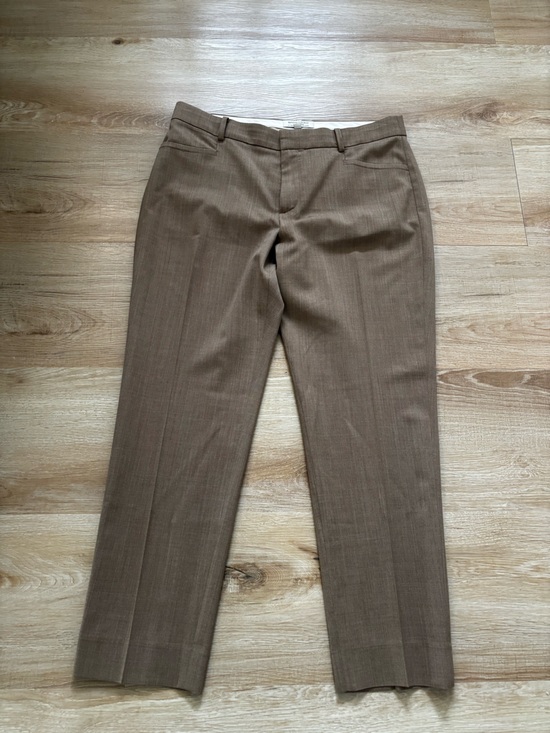 Banana Republic Pants - Banana Republic Wool Brown Straight-Leg  Trousers